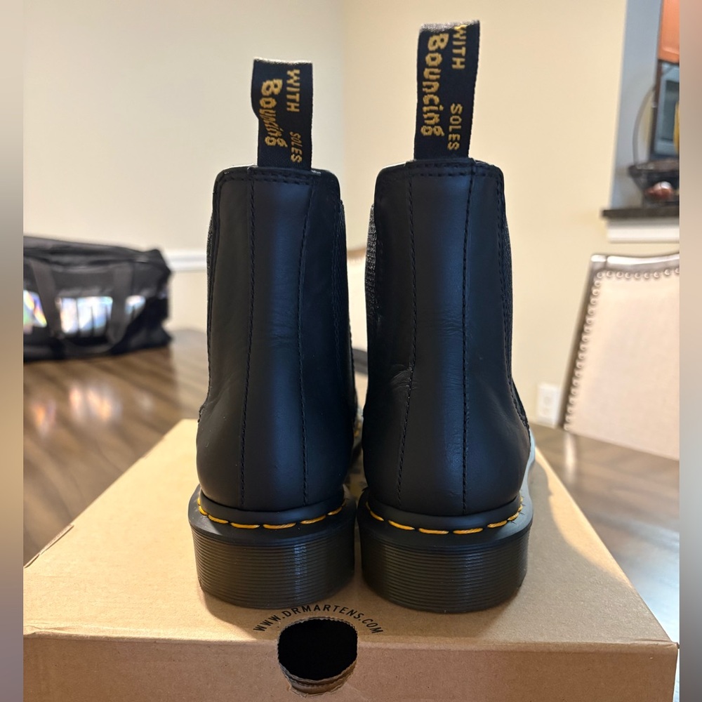 Dr. Martens Black Nappa Boots - Picture 4 of 8